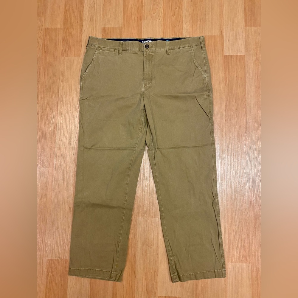 Mens 40x30 Khaki Chino Pants